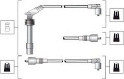 MAGNETI MARELLI 941318111281 -  Комплект проводов зажигания